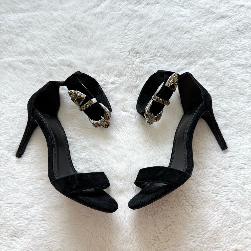 MAJE suede women heels size 37 EU